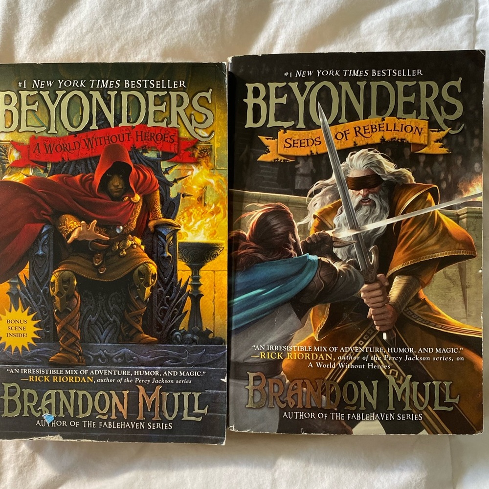 2 books Beyonders by Brandon Mull